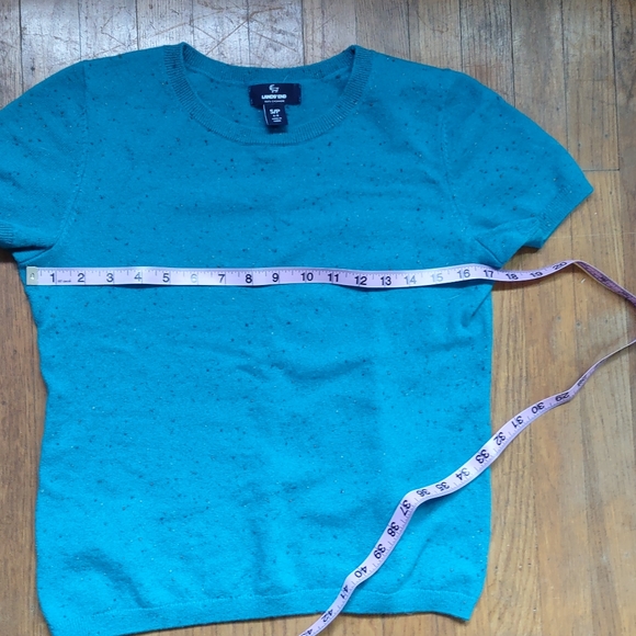 TWIN-SET Lands End cashmere sweaters set S and PS greenish teal - Picture 4 of 12